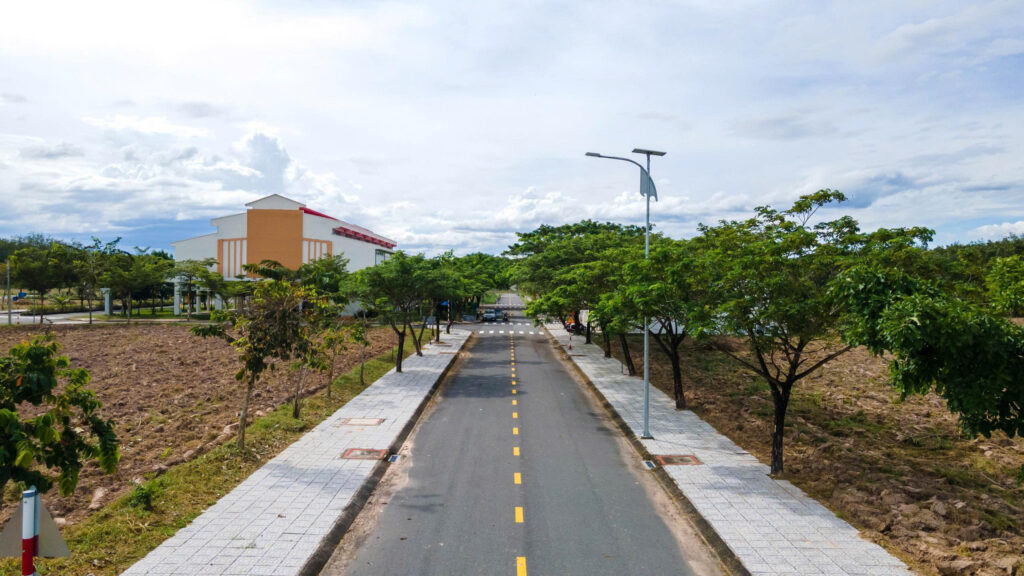 Đoạn đường khu nhà ở sài gòn land 2