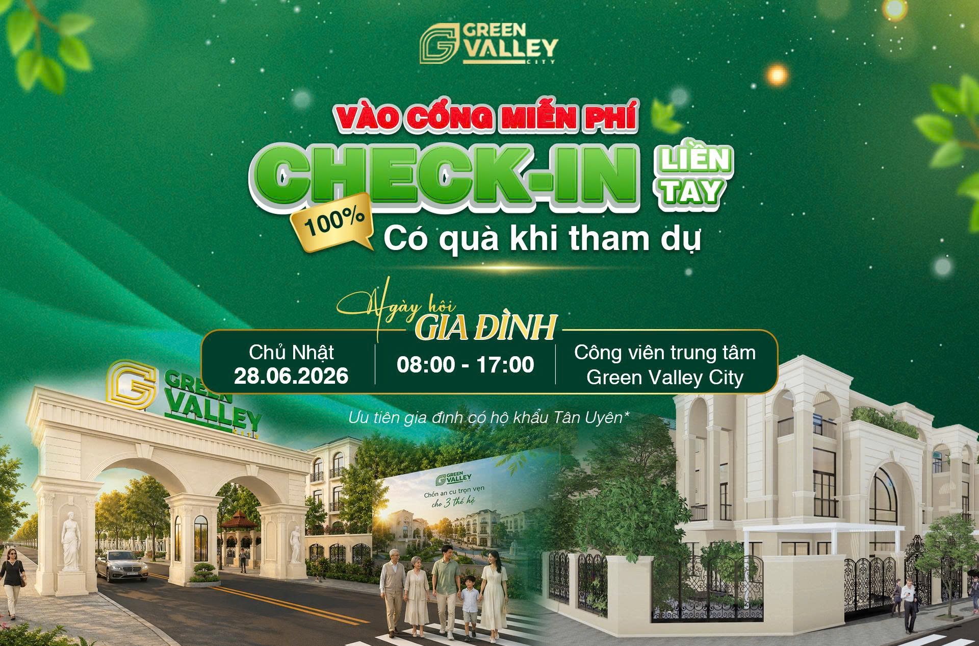 Green Valley City tổ chức “Ngày hội Gia đình 2026” – Điểm hẹn kết nối cộng đồng tại Tân Uyên